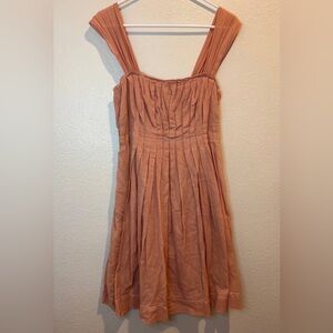 Max Studio Women’s Y2K‎ Coral Cotton Mini Dress Size L